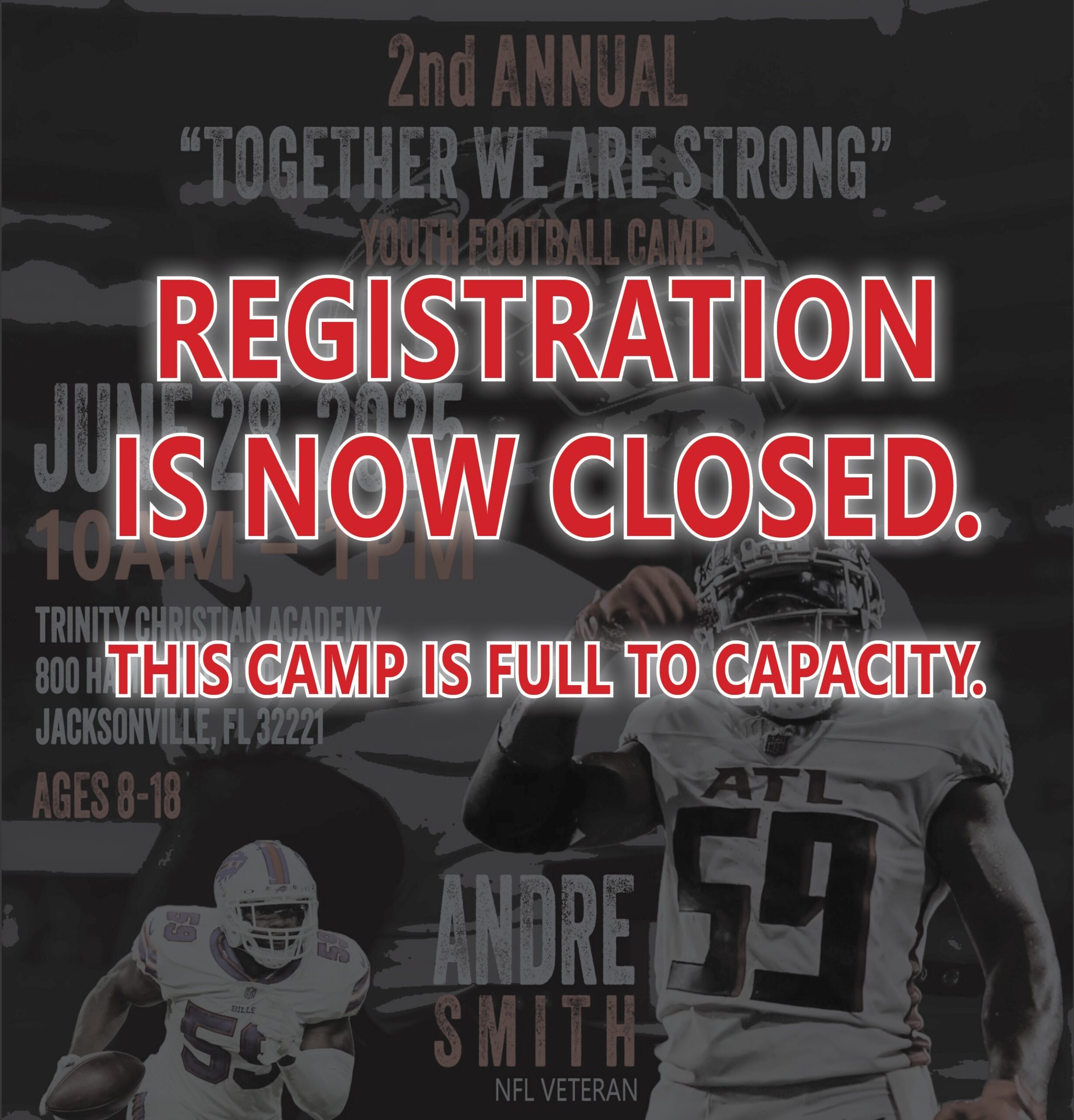 2nd Annual TOGETHER WE ARE STRONG Youth Football Camp <br>by Andre Smith, NFL Veteran